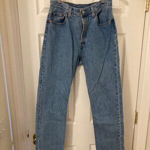 Levi's 501 Light Wash Jeans - Size 29W, 32L